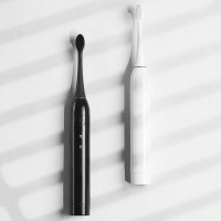 Black Sensitive Silicone Brush Head Cleaning Sonic Automatic Electric Toothbrush